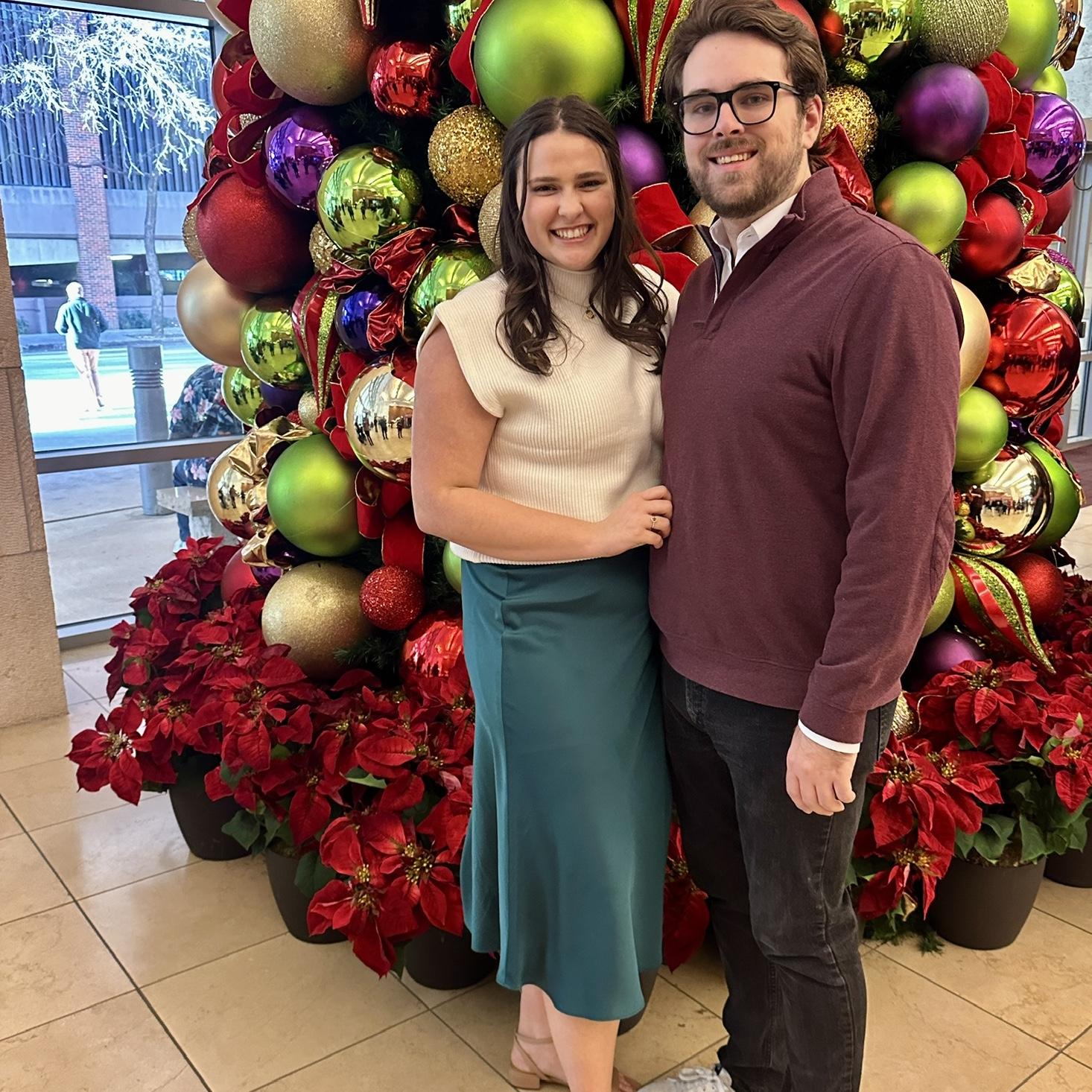 Our first Christmas! Fun fact: Reagan’s mom gave us this picture as a Christmas ornament for our tree!