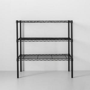 3 Tier Wide Wire Shelf Black - Made By Design™