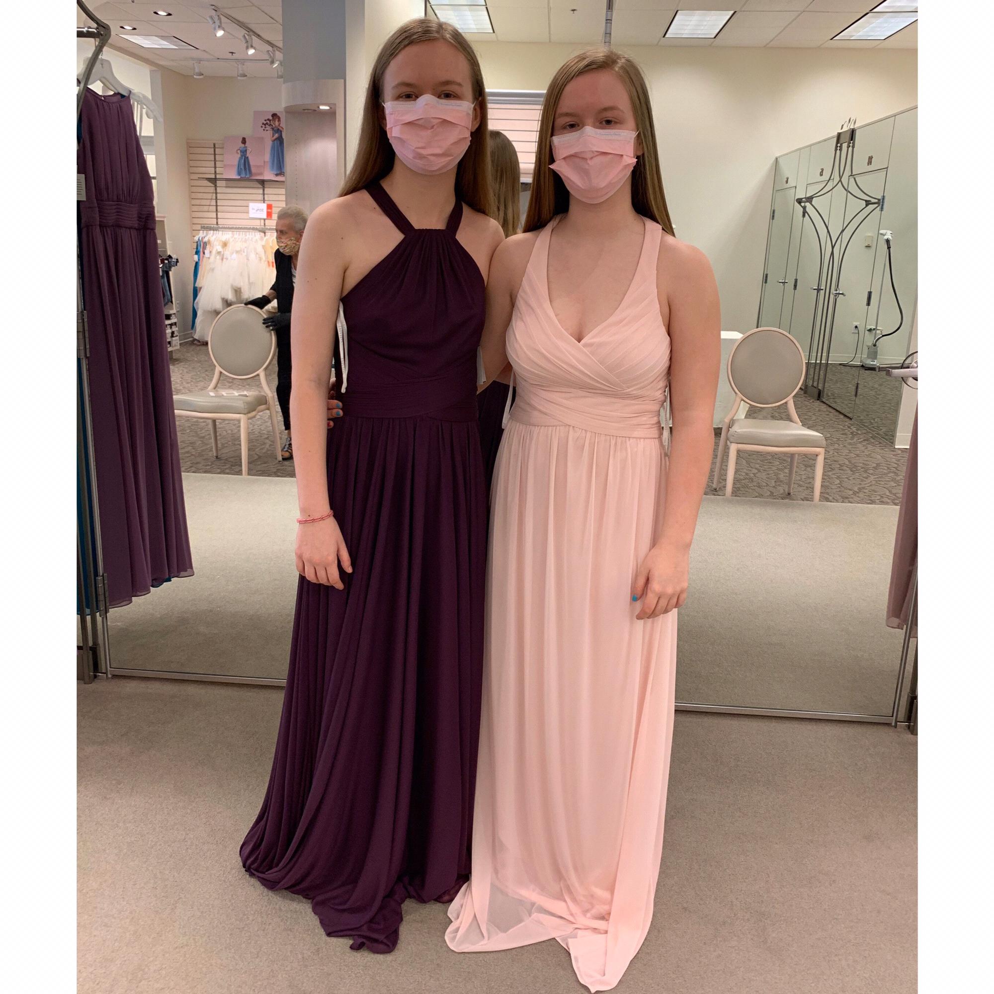 Shopping for bridesmaids dresses during a pandemic! May 15 & 16, 2020.