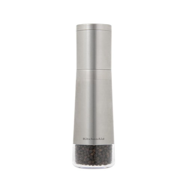 KitchenAid Stainless Steel Filled Pepper Grinder, 8 Inch