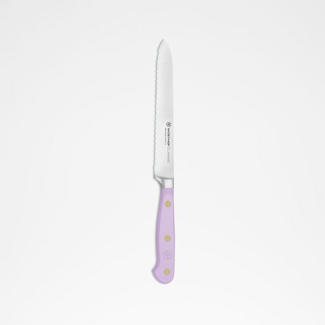 Wusthof Classic Color Purple Yam 5" Serrated Utility Knife