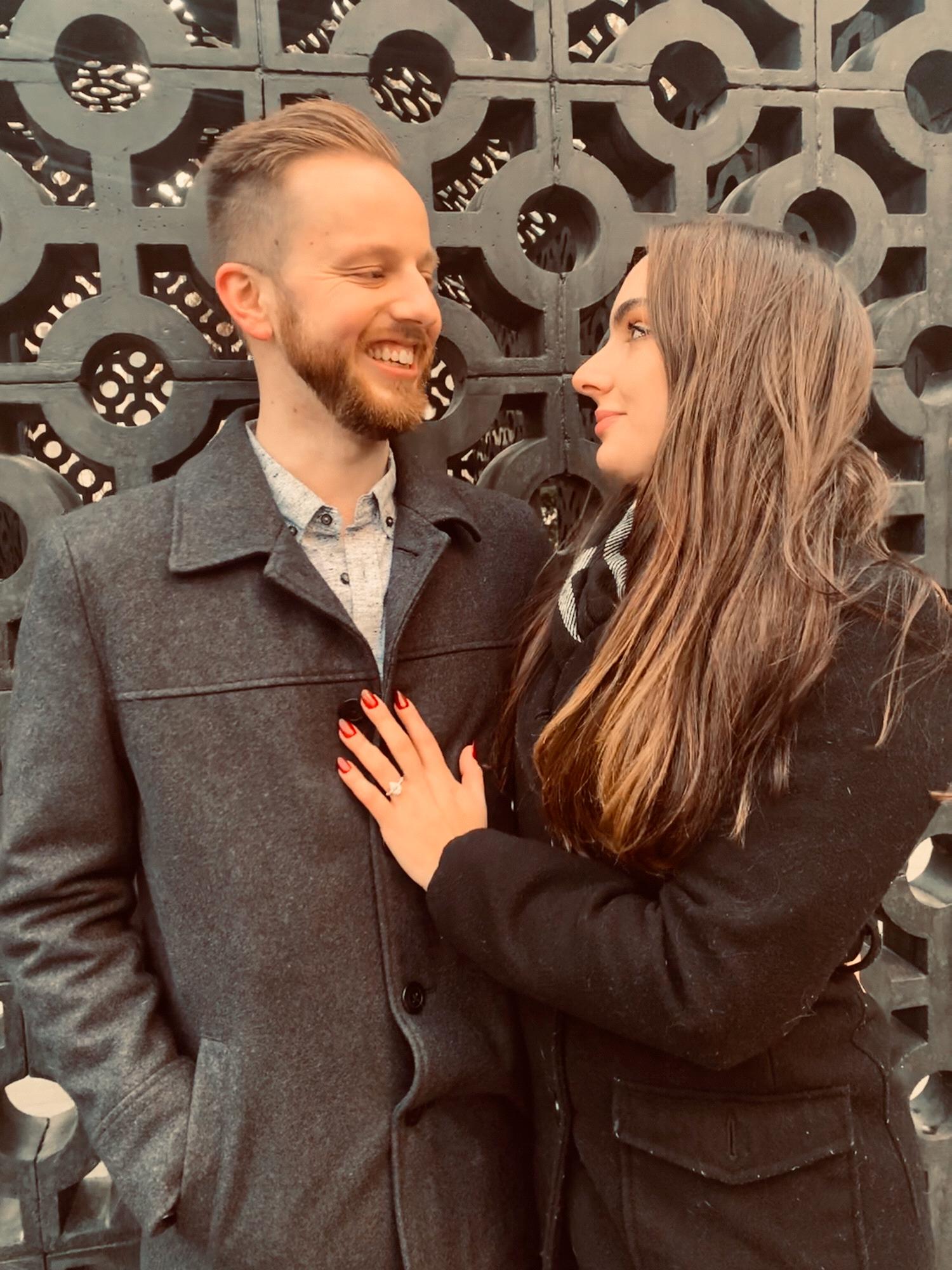 When the proposal jitters wore off and they could breathe.