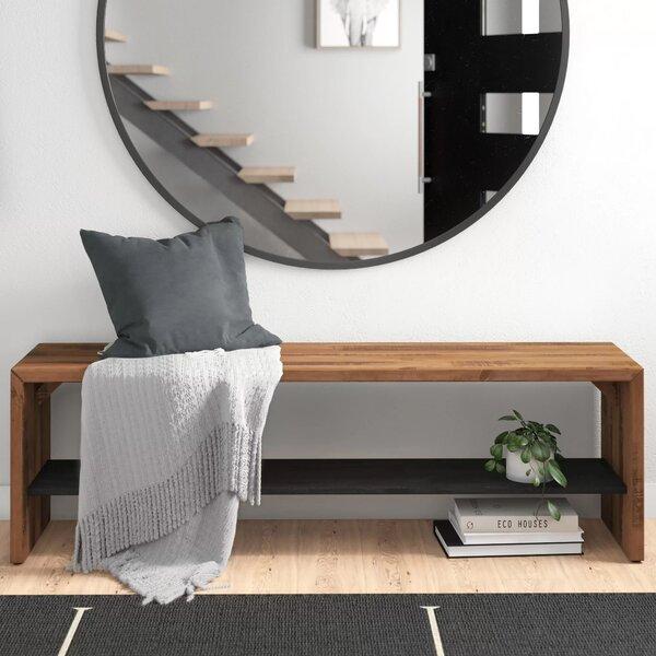 Arocho 58" Wood Storage Bench