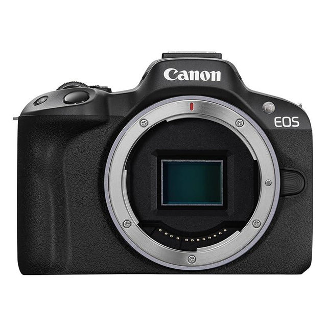 Canon EOS R50 Mirrorless Vlogging Camera (Body Only/Black), RF Mount, 24.2 MP, 4K Video, DIGIC X Image Processor, Subject Detection & Tracking, Compact, Smartphone Connection, Content Creator