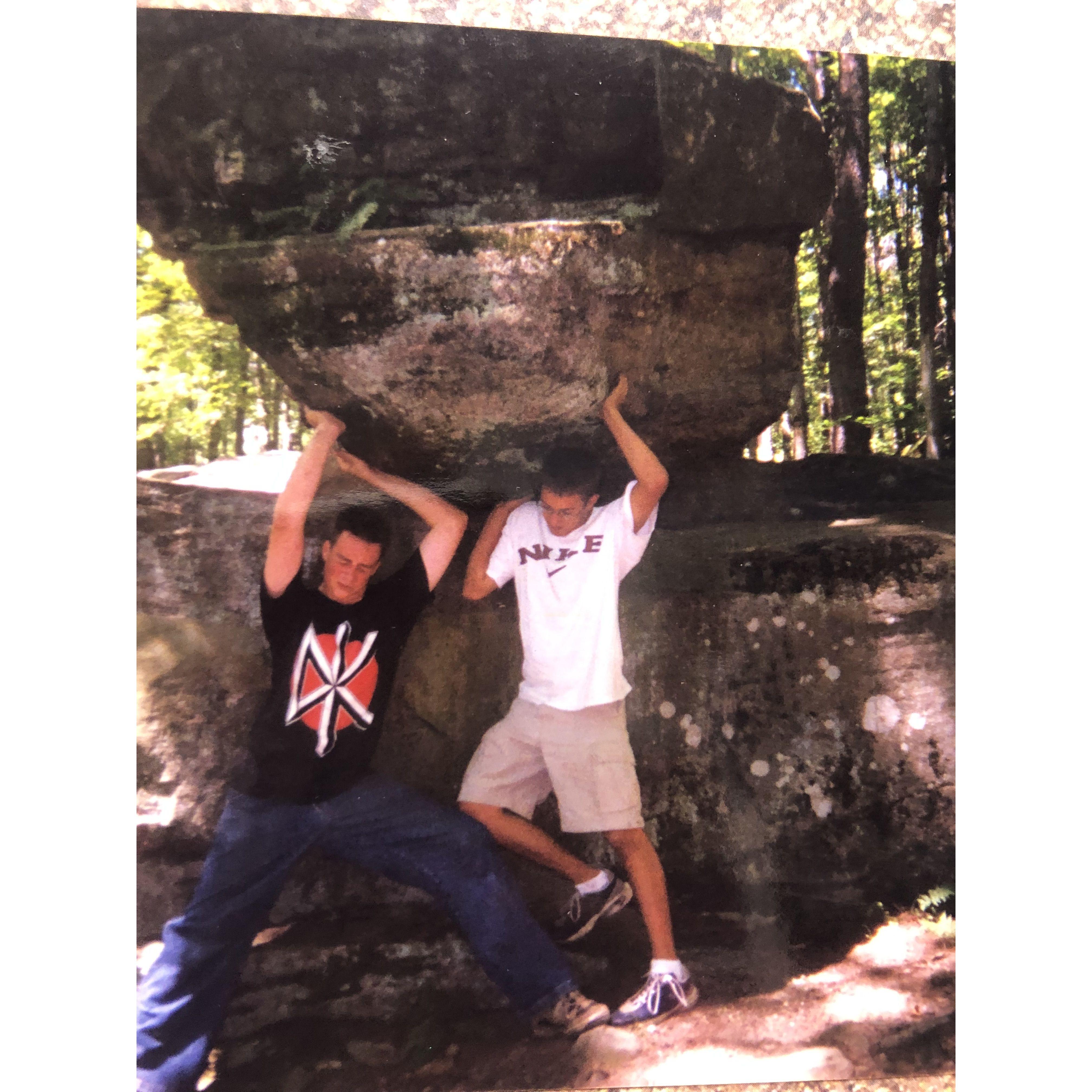 We both watched The Fellowship of the Ring for the first time during this camping trip in 2002