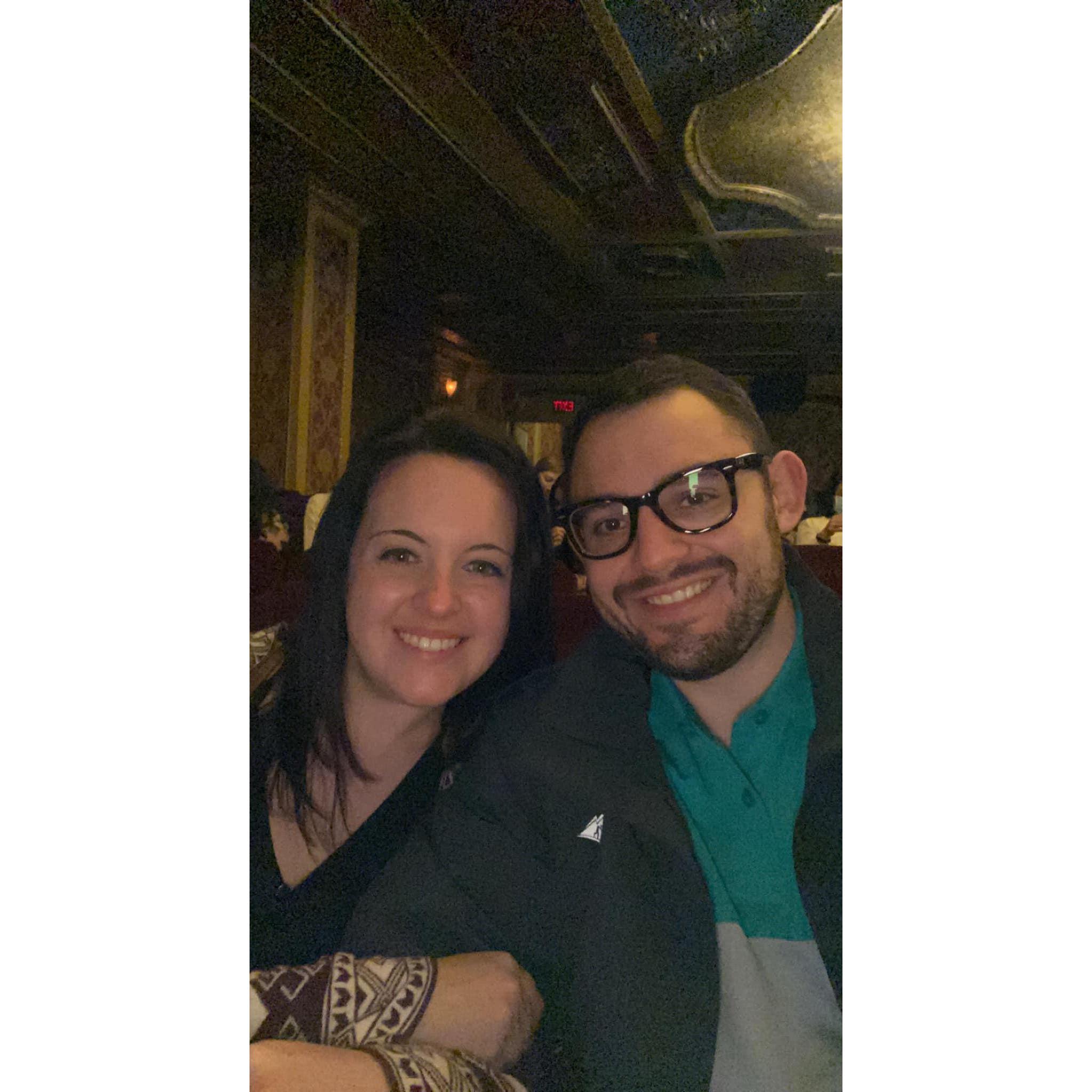 Seeing our very first show together! RENT!