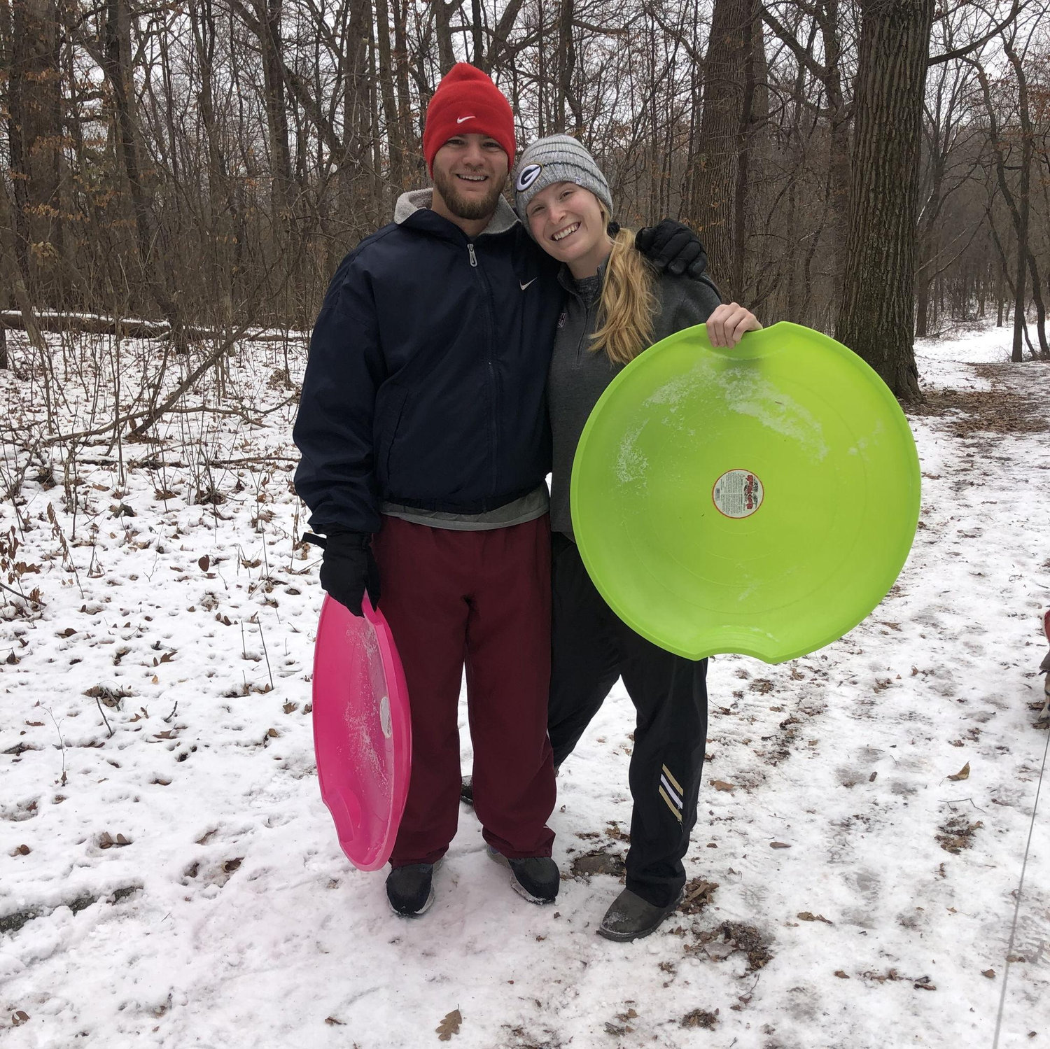 Sledding in Wisconsin