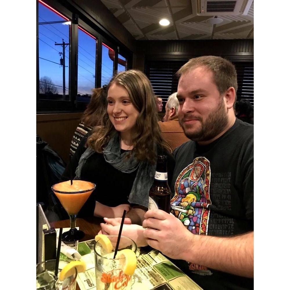 Celebrating Dan's 21st birthday at Shirley's Tequila Bar in Reading, PA.