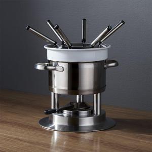 Swissmar Arosa 11-Piece Stainless Steel Fondue Set