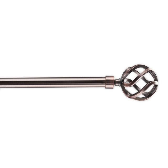 Cambria® Classic Birdcage 18 to 36-Inch Single Curtain Rod Set in Oil-Rubbed Bronze
