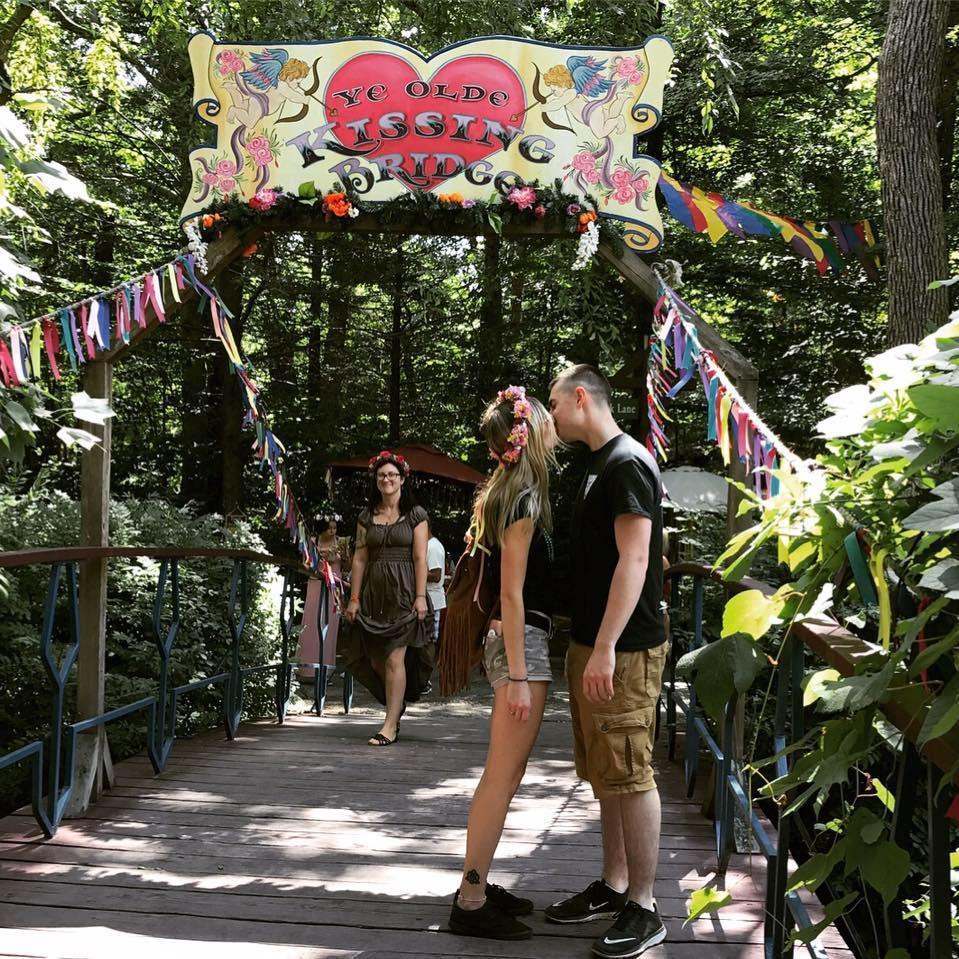 Renaissance Faire in 2017 where we jumped the broom and "got married"