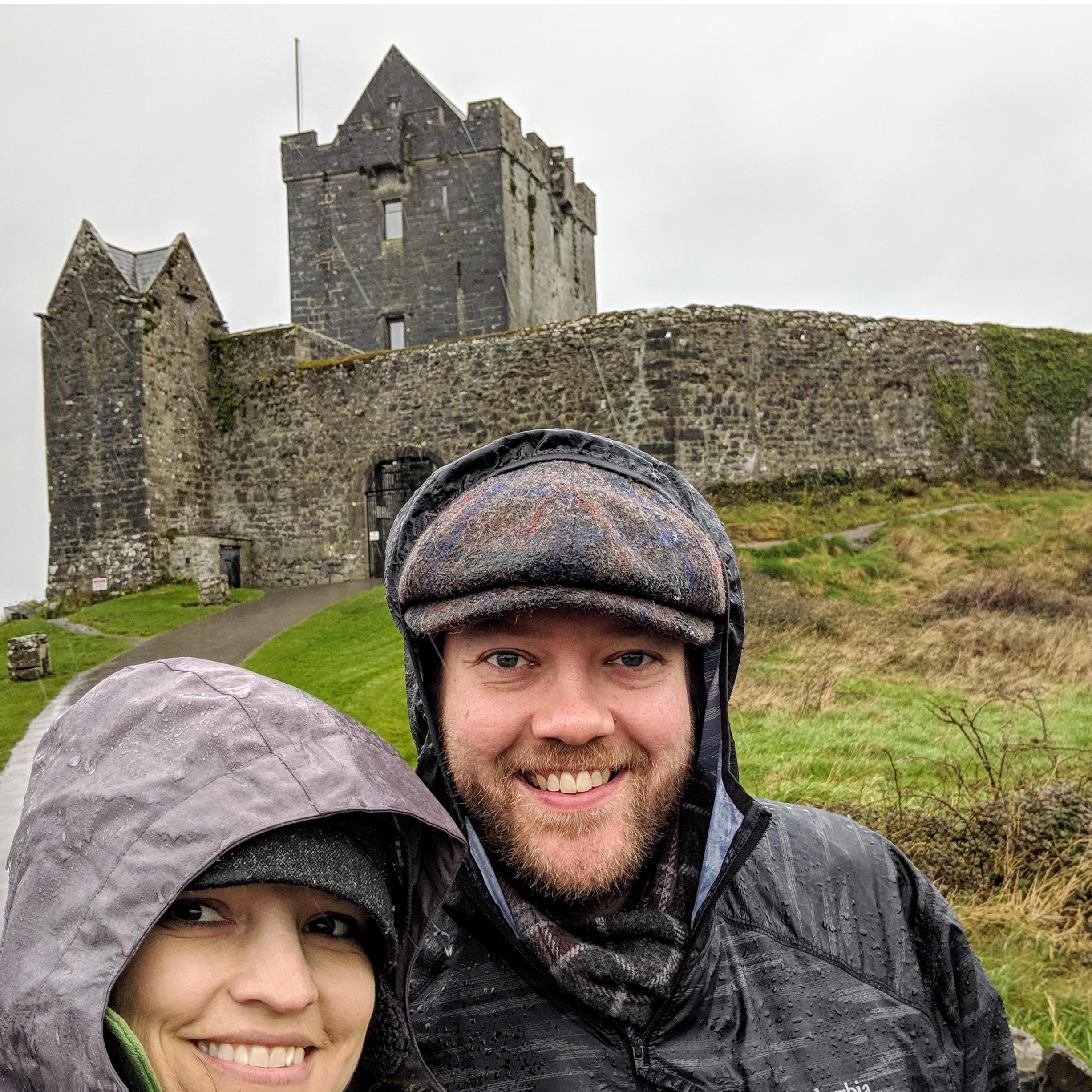 If there's anything that suits a rainy day, it's a thousand-year-old castle.