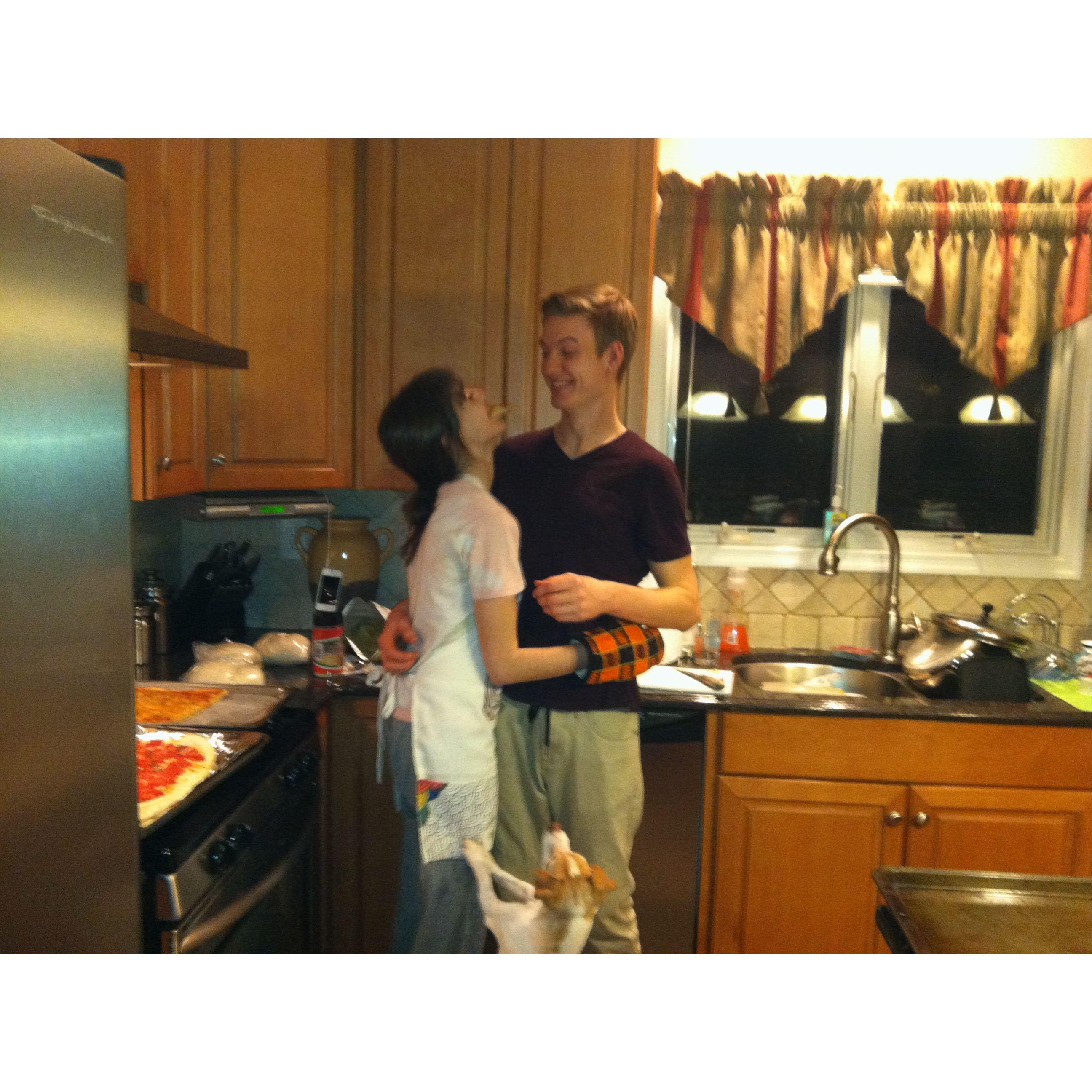 We made EPIC pizza this night! - Spring 2013