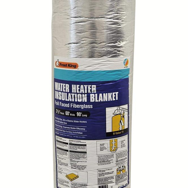 Frost King SP60 All Season Water Heater Insulation Blanket, 3” Thick x 60” x 90”, R10