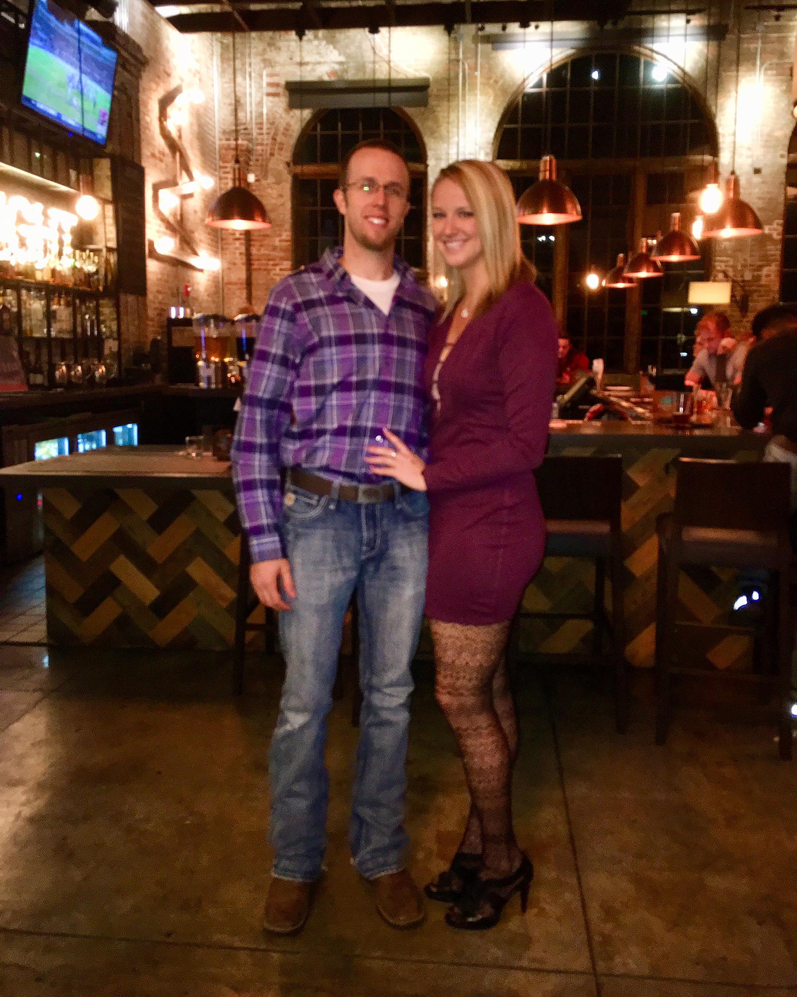 Our first official date, The Edison in Tallahassee