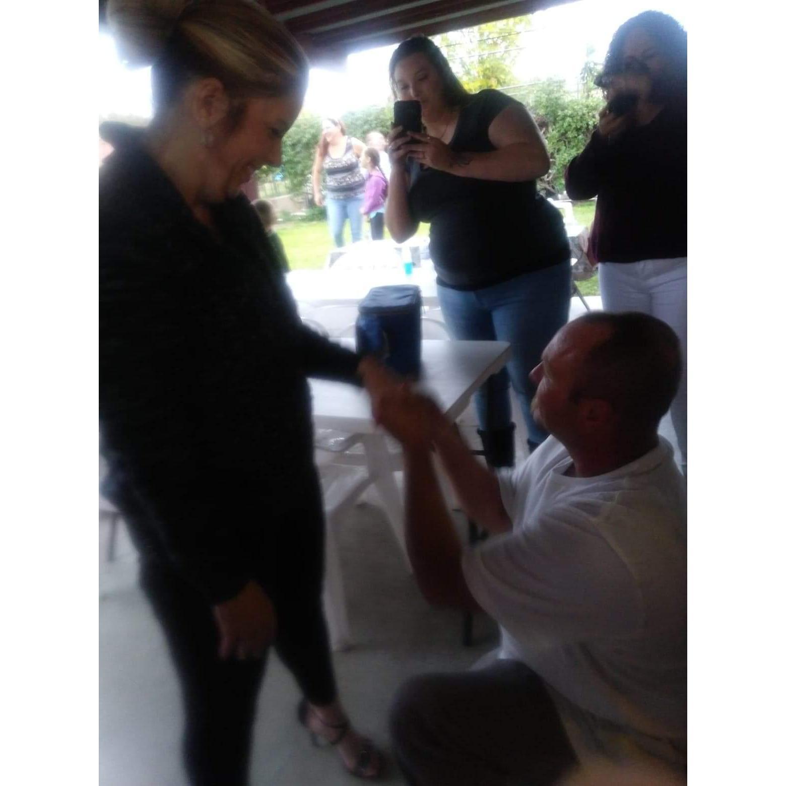 Bo wanted to make it official with his Grandma, Momma and his closest family members that have always been there for him by his side. He also made sure his kiddos were watching via Facetime.