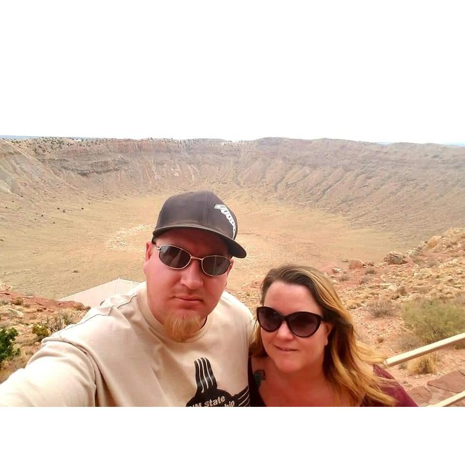 Meteorite crater in Arizona, near Winslow
