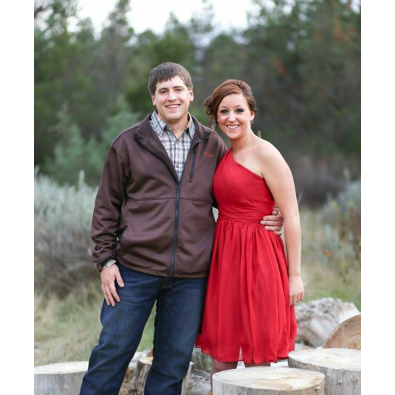 Possibly the only professional photo of the two of us to date. Whitney & Kelby's wedding Oct. 2014. Where most family members placed their bets of our wedding day. You all lose by the way.