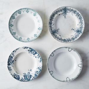 Mixed Vintage French Shallow Bowls (Set of 4)