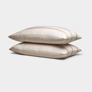 Bamboo Pillowcases - Baja Stripe in Maple / Standard
