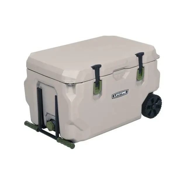 Lifetime 65 Quart High Performance Wheeled Cooler, Pumice Stone