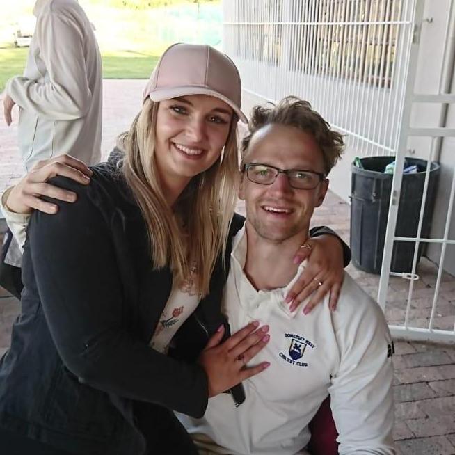 Paul and his #1 supporter on the cricket field and off the field.