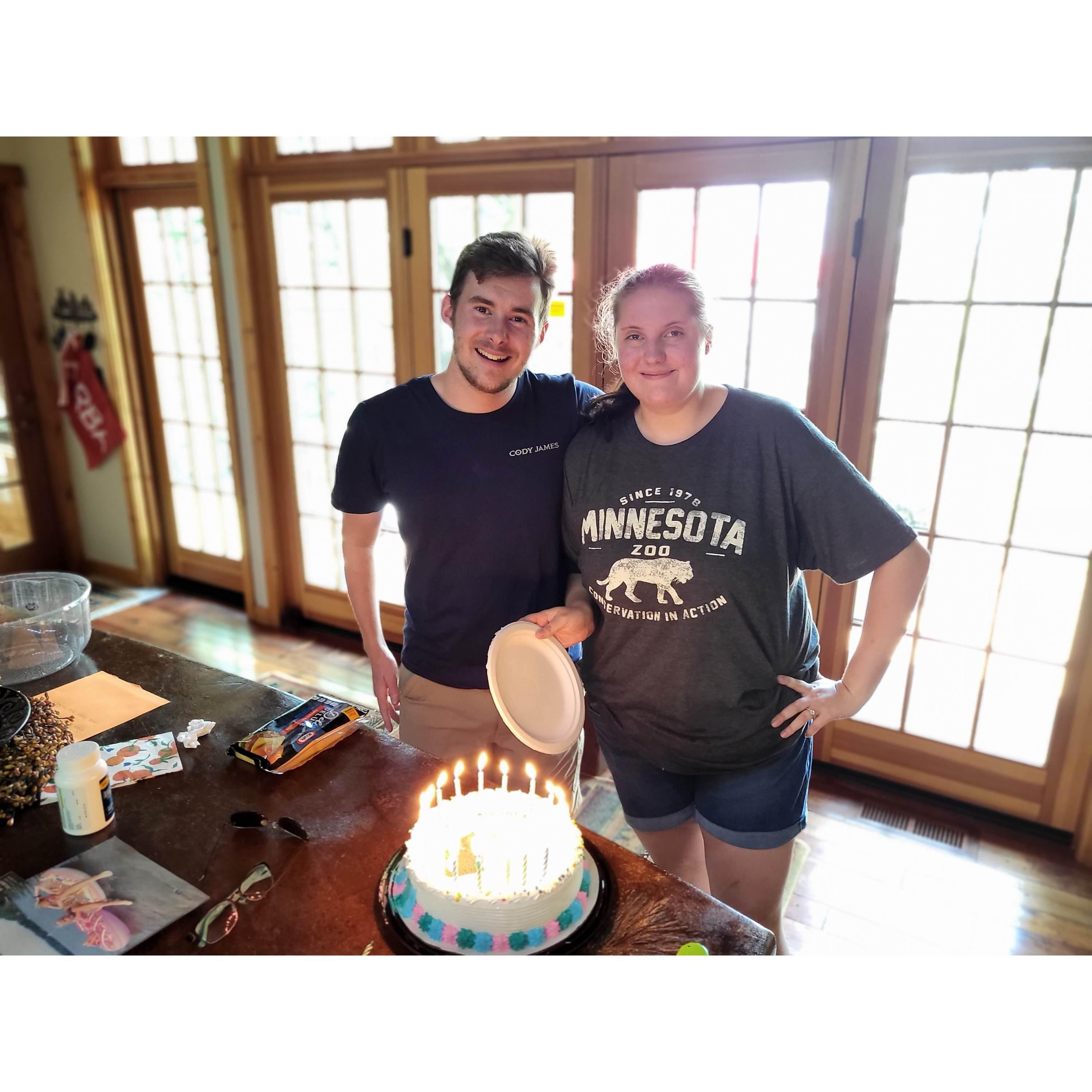 Maddie's 20th birthday at the cabin