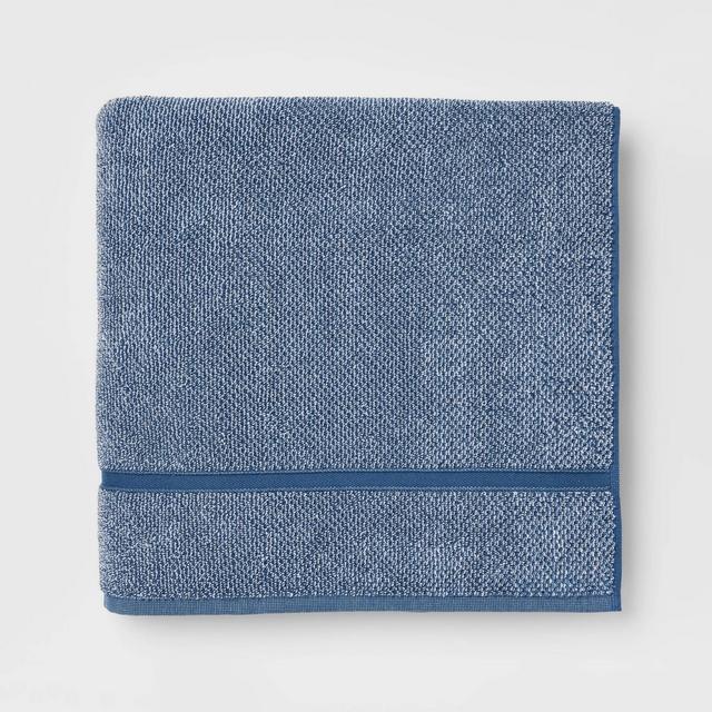 Performance Texture Bath Sheet Dark Blue - Threshold™