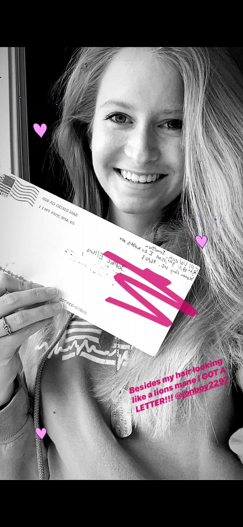 Jonny knows how much I love letters! Before I left to work at camp in Georgia over the summer, he decided to surprise me every week leading up to camp with a single letter. It’s the little things!!