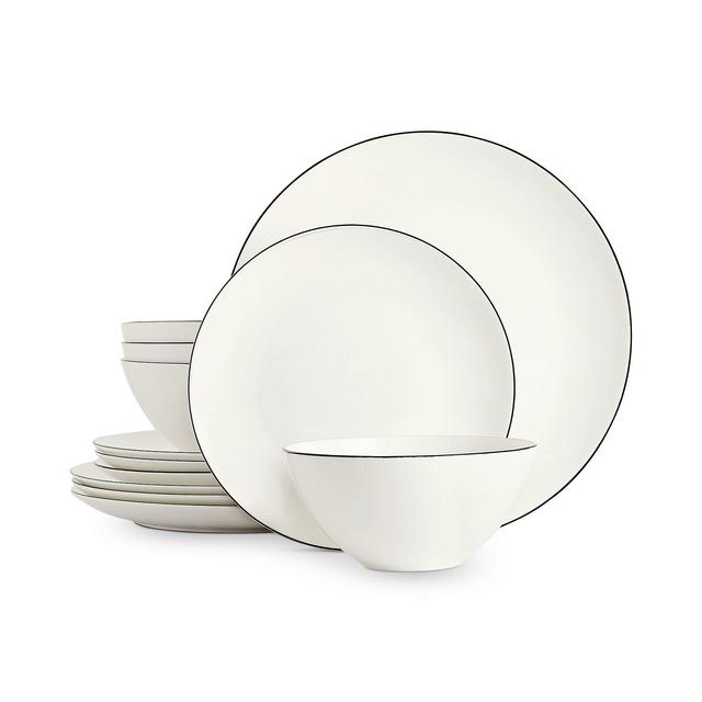 Hotel Collection Black Line 12-Pc. Dinnerware Set, Service for 4, Created for Macy's