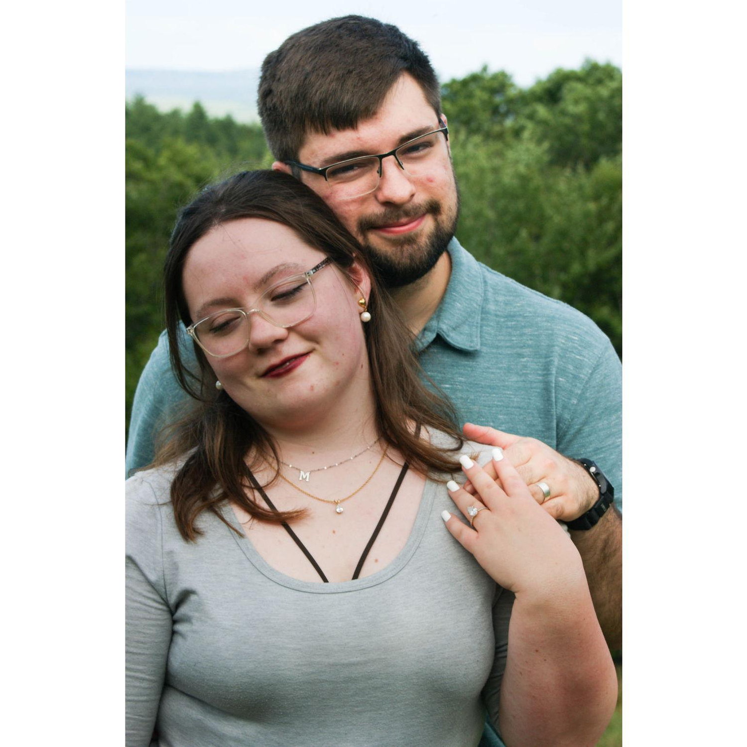 Engagement shoot on Crotched Mountain (Cooper Redmond/Antrim Photography)