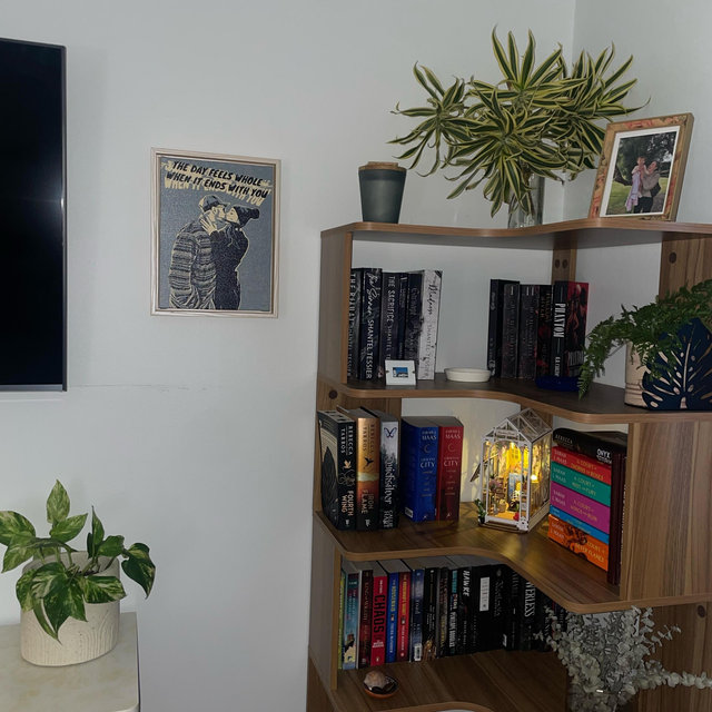 Inez’s book collection