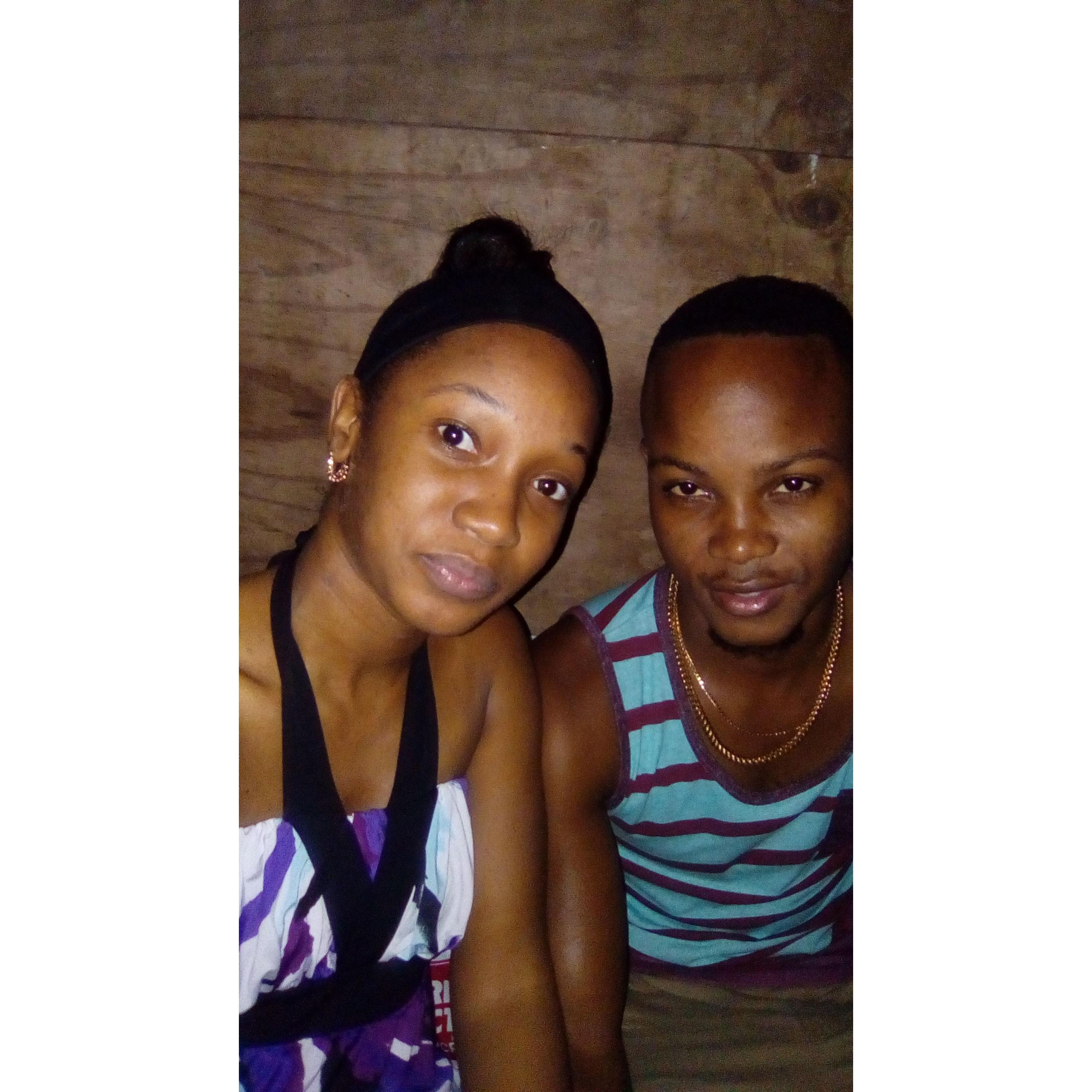 Our first photo together