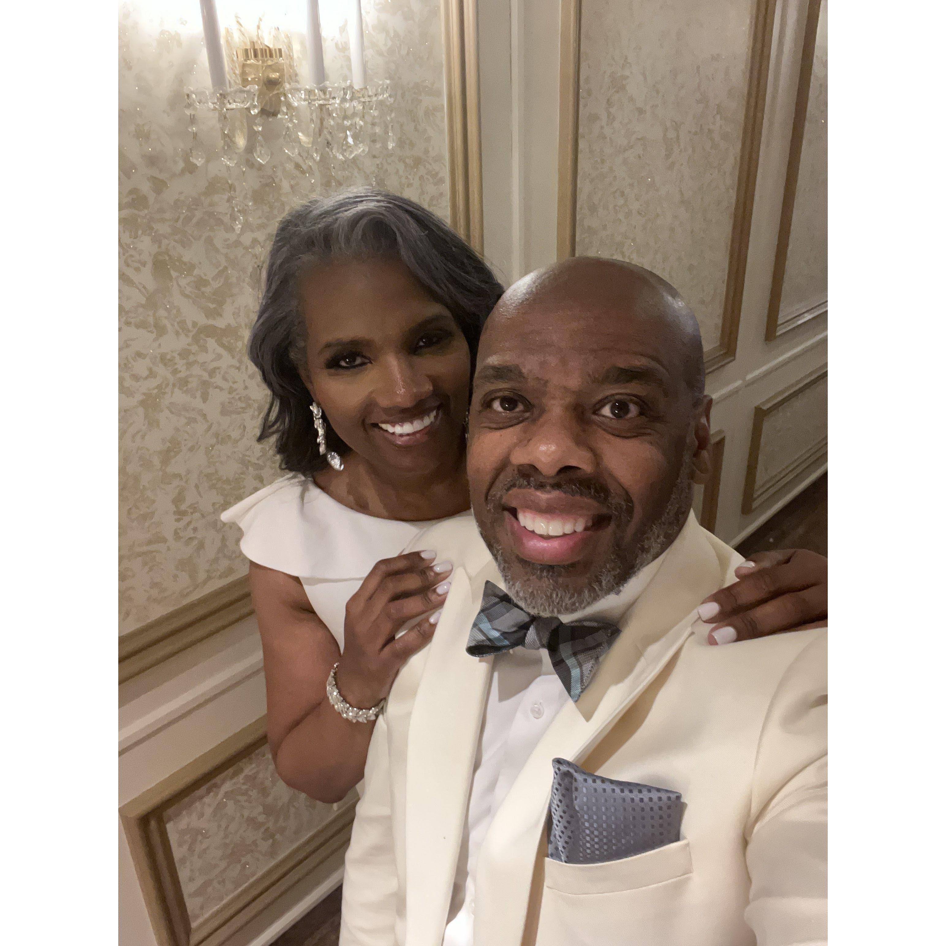 Guests at a Nigerian wedding...