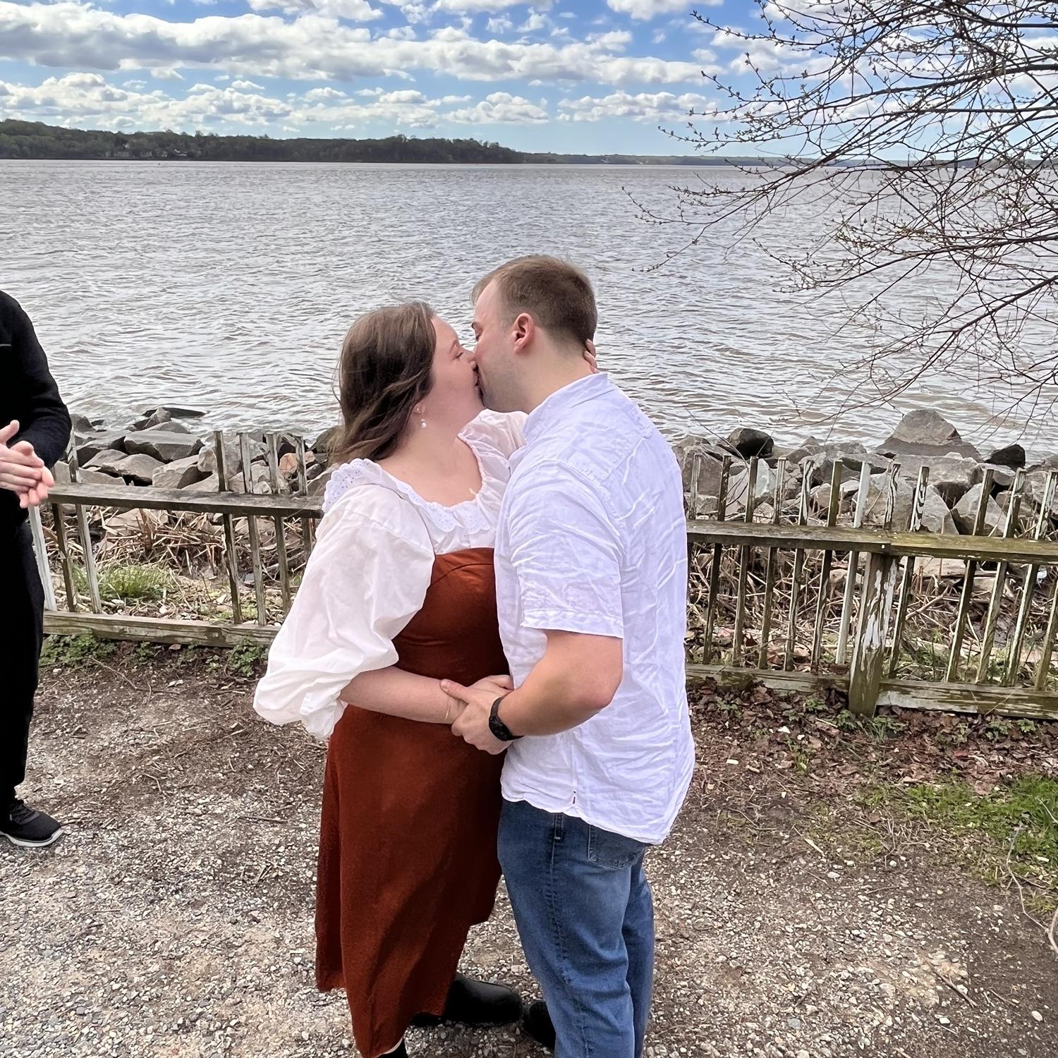 April 5th 2024: We said "I Do" in Jones Point Park by the Potomac River in a civil ceremony with our immediate family.