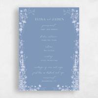 Blue Wedding Program - Harley