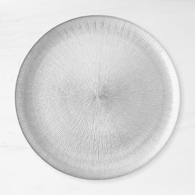 Glass ChargerChargerStarburstSilver