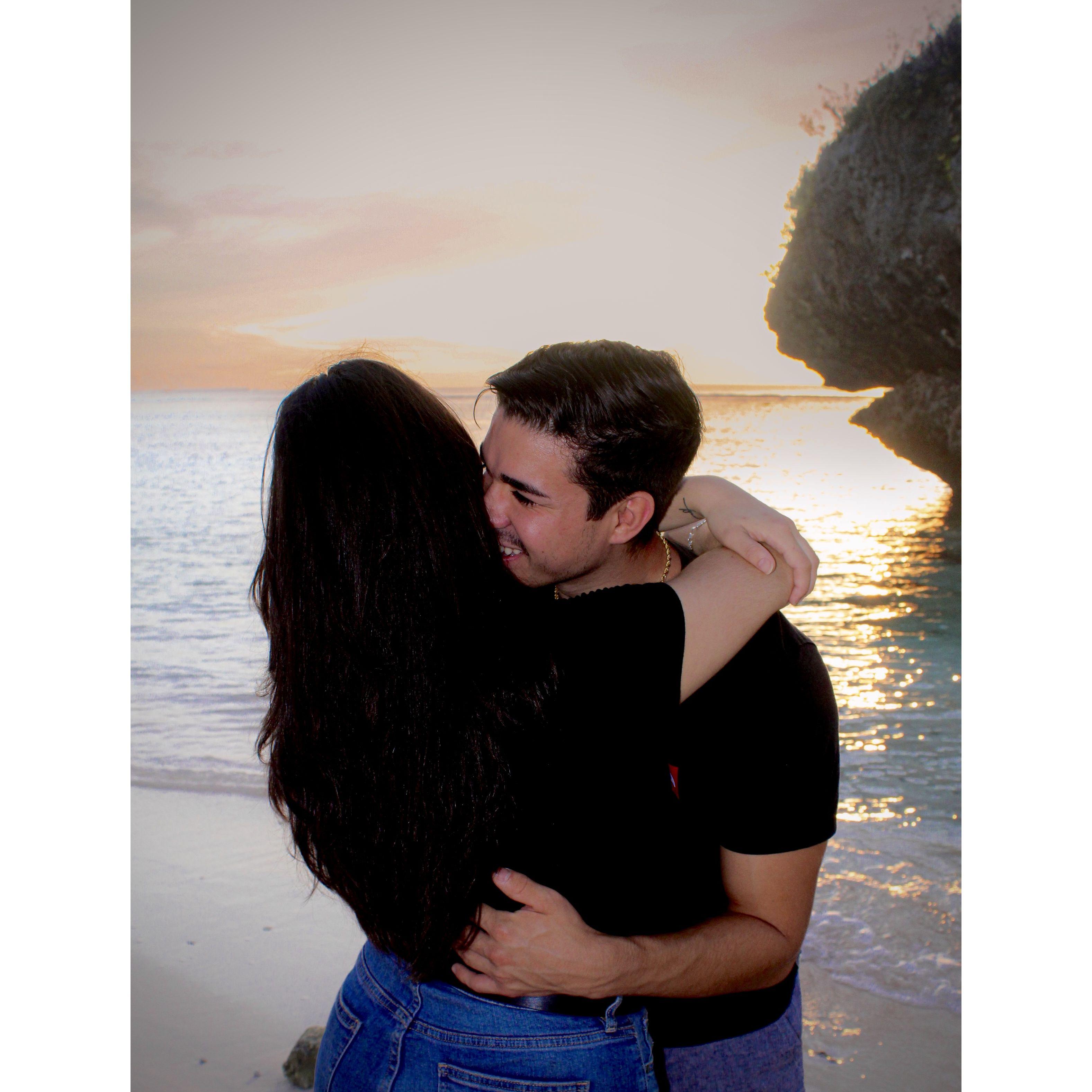 When we just started dating and I went to visit him in Guam 🤎