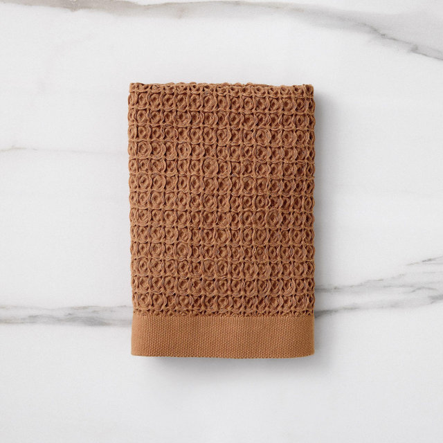 Waffle Hand Towels - Baked Clay