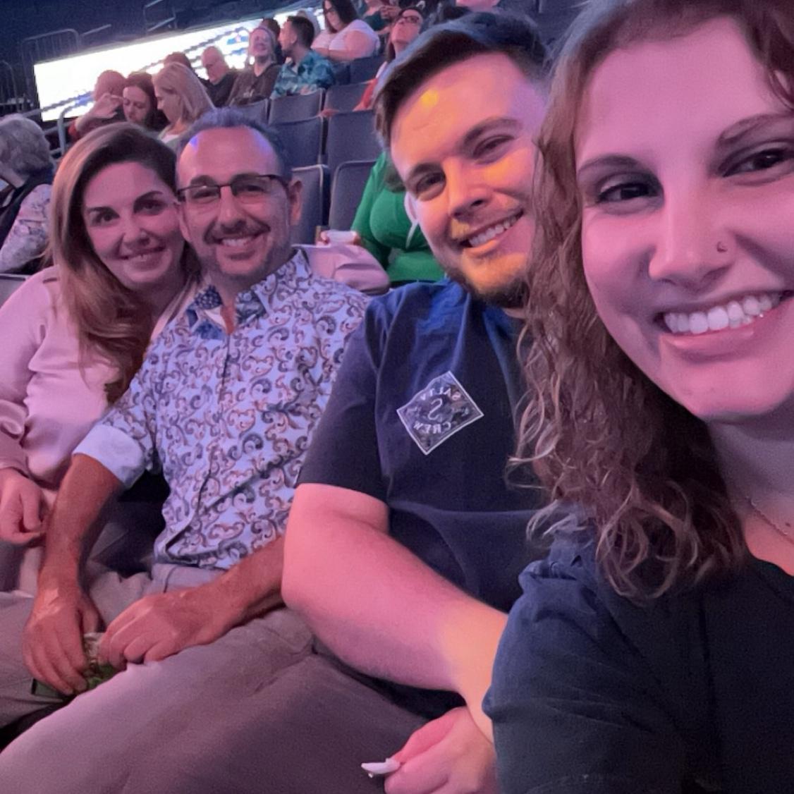 Our first comedy show together