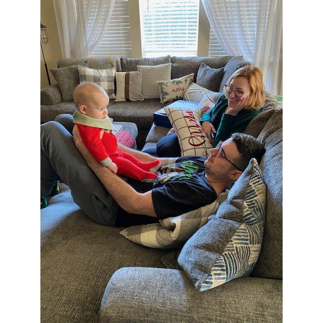 Spending time with nephew Miles