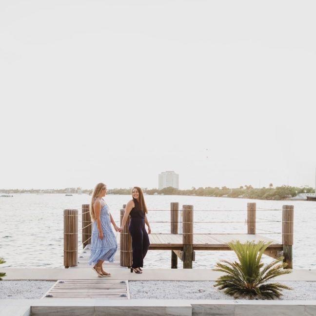 Engagement weekend on Miami Beach.