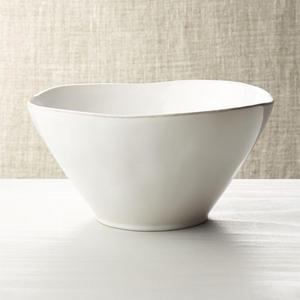 Marin White Small Serving Bowl