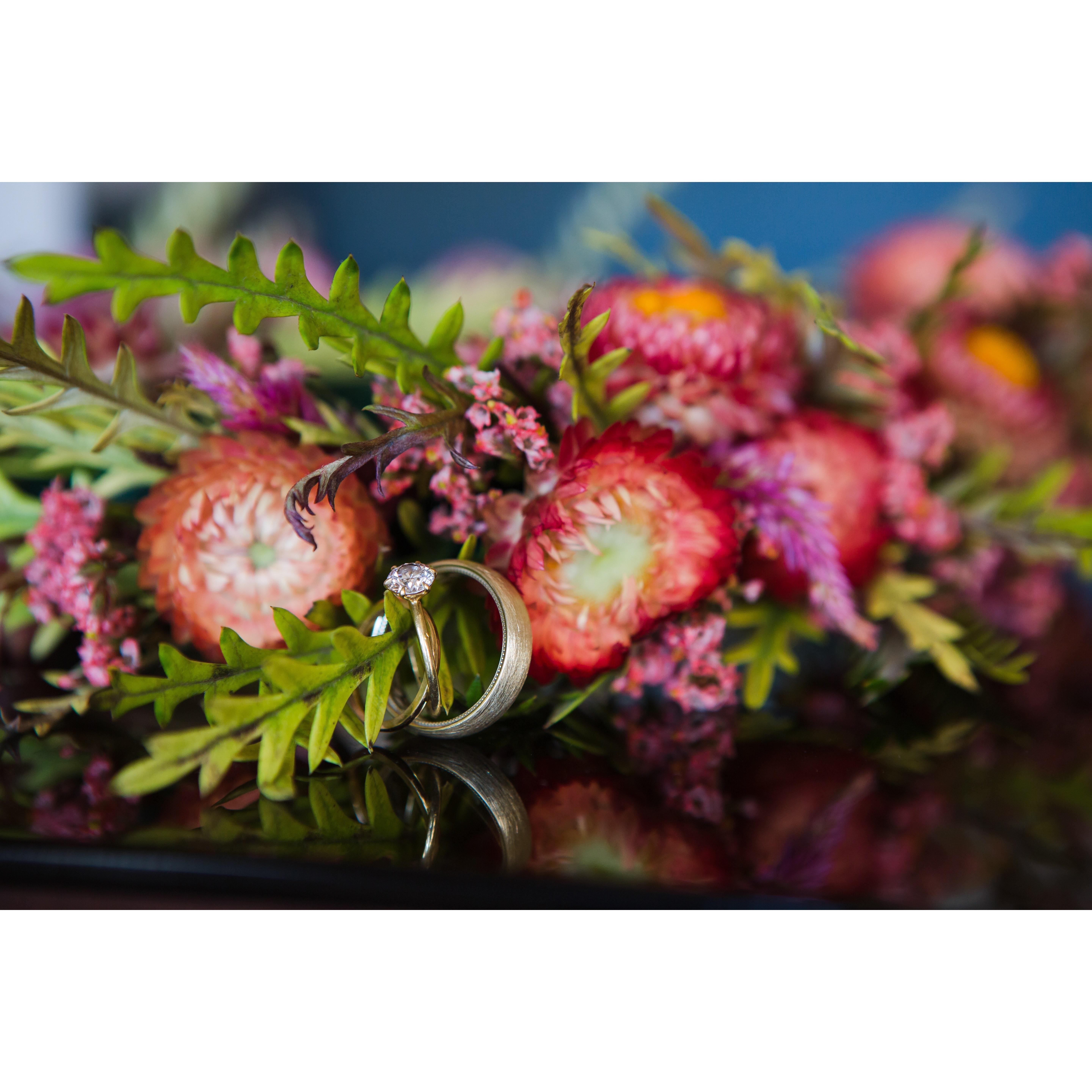 Our friend, Eugenia, created the most beautiful flower arrangements
