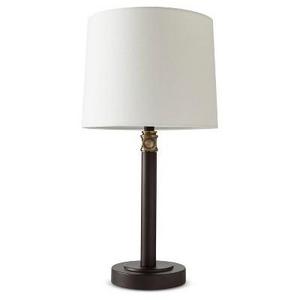 Davis Adjustable Column Table Lamp - Black/Brass - Threshold™