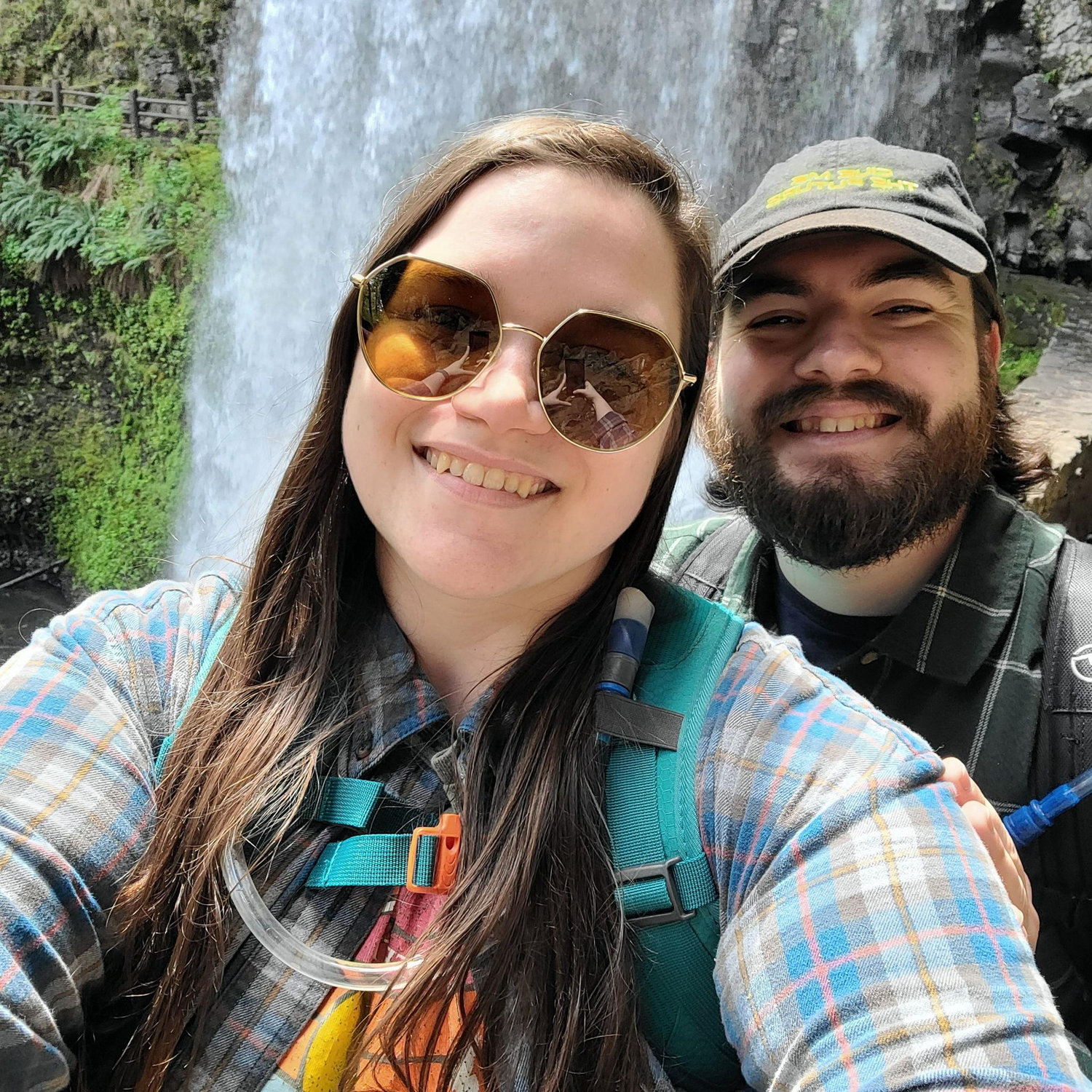 Hiking the Trail of Ten Falls.