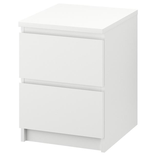MALM 2-drawer chest, white