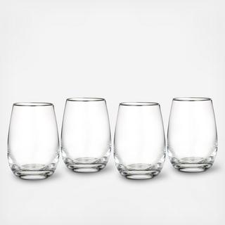 Marquis By Waterford Vintage Stemless Wine Glass, Set of 4