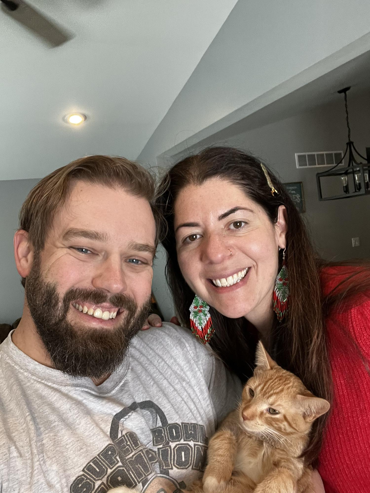 Our second Christmas in Illinois with little Pumpkin Pie