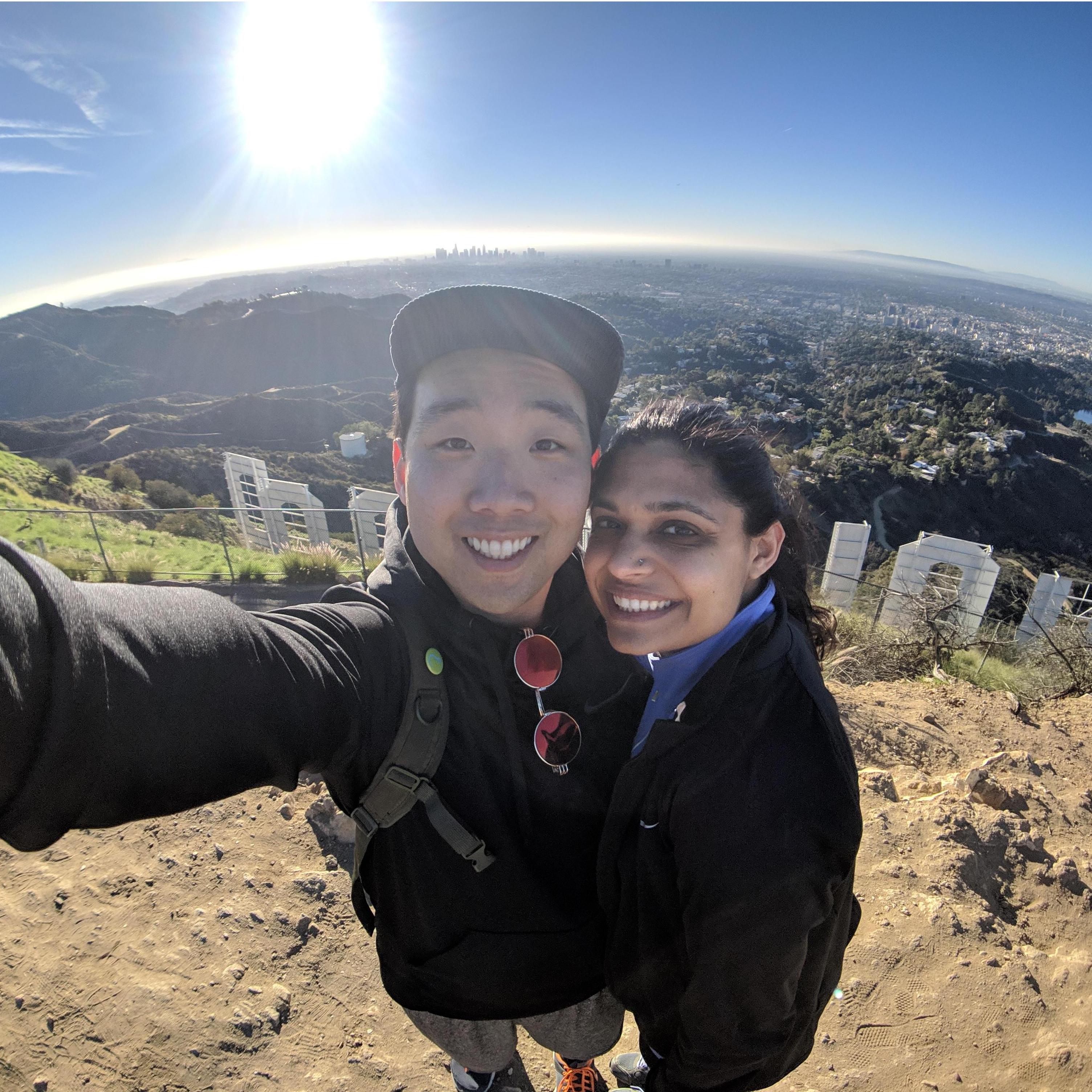 Our first hike and it was to the back of the Hollywood sign